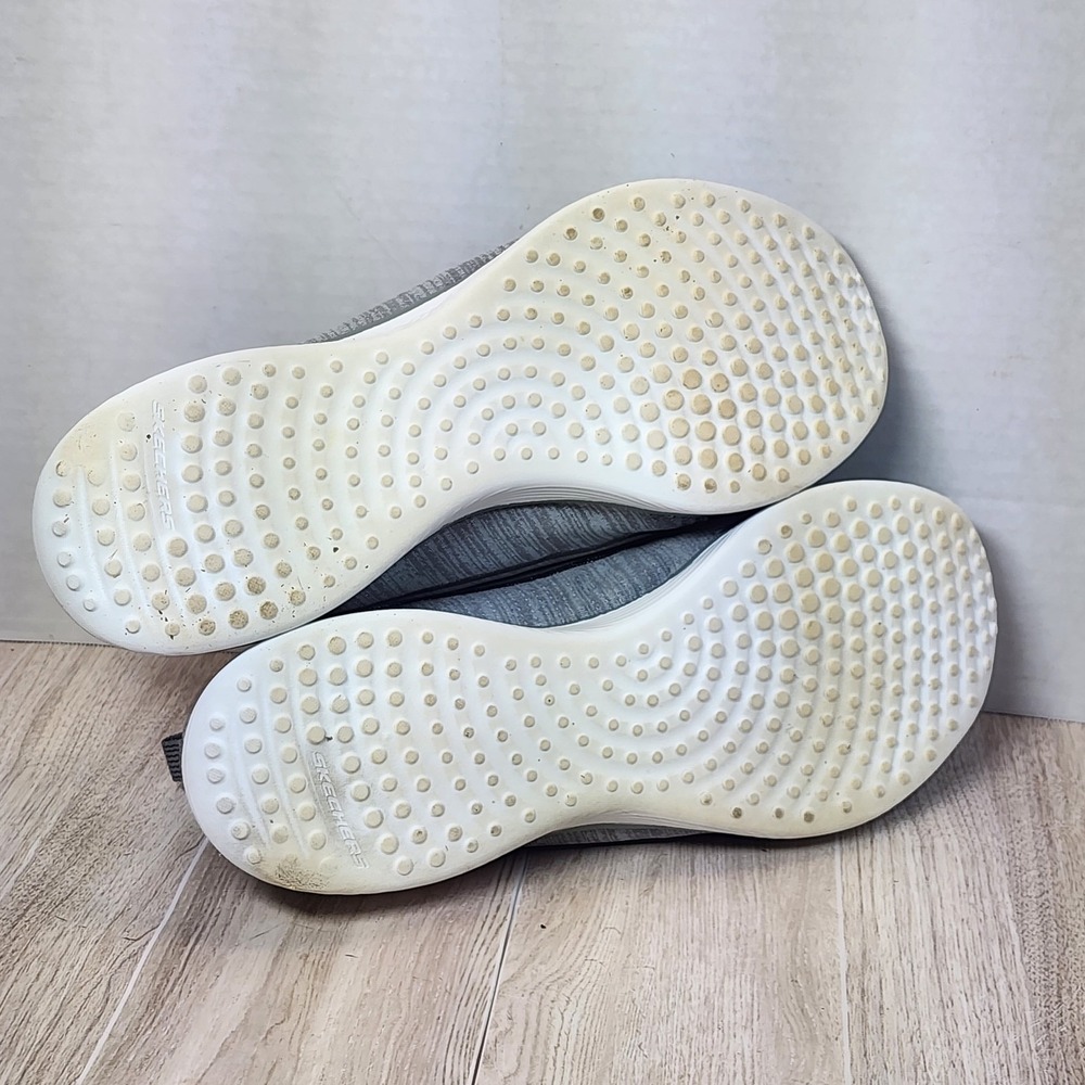 Skechers Microburst 2.0 Slip On Topnotch  Womens Size  8 Gray  Memory Foam - Picture 9 of 10